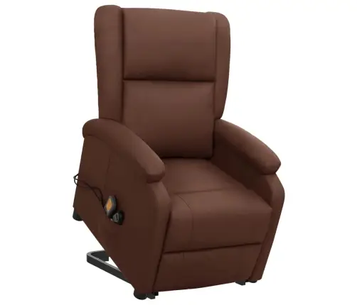 Masāžas Krēsls, Paceļams, Brūna Mākslīgā Āda Vidaxl