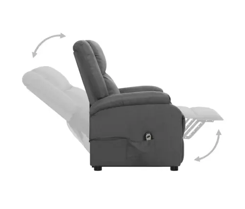 Atsistojantis Krėslas, Tamsiai Pilkos Spalvos, Audinys