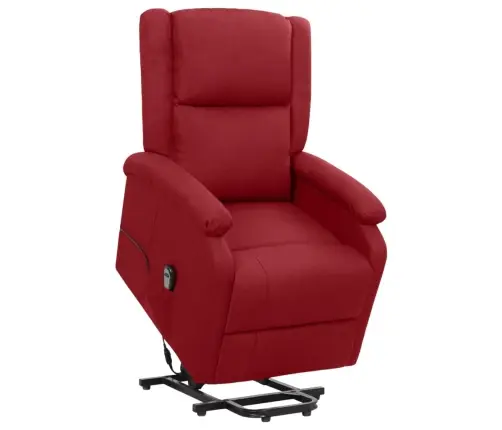 Püsti Tõusmist Toetav Tugitool, Veinipunane, Kangas