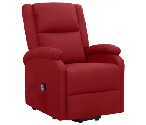 Püsti Tõusmist Toetav Tugitool, Veinipunane, Kangas