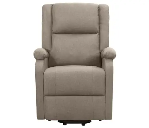 Atpūtas Krēsls, Paceļams, Pelēkbrūns Audums Vidaxl