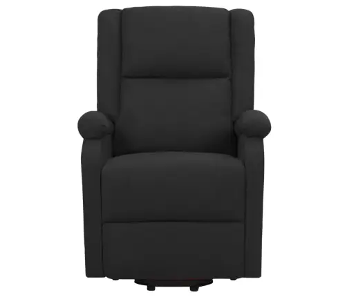 Masāžas Krēsls, Paceļams, Atgāžams, Melns Audums Vidaxl