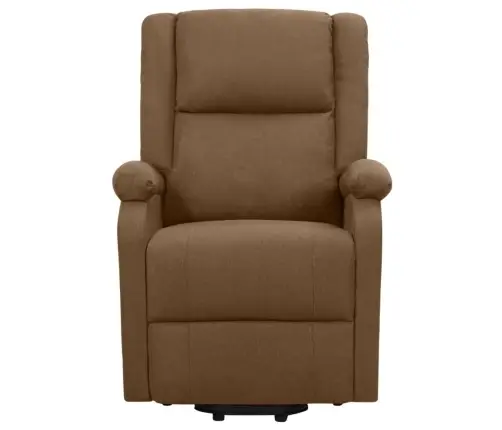 Atsistojantis Masažinis Krėslas, Rudos Spalvos, Audinys