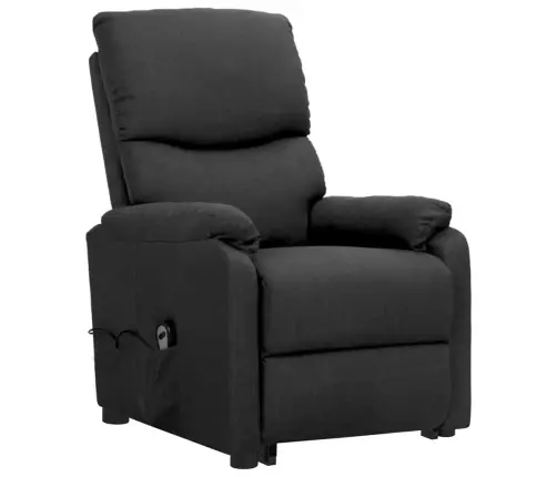 Atpūtas Krēsls, Paceļams, Tumši Pelēks Audums Vidaxl