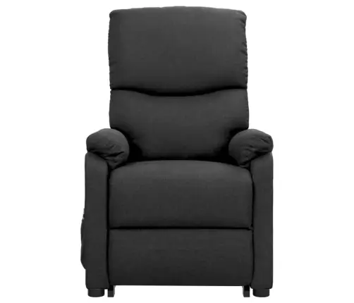 Atpūtas Krēsls, Paceļams, Tumši Pelēks Audums Vidaxl