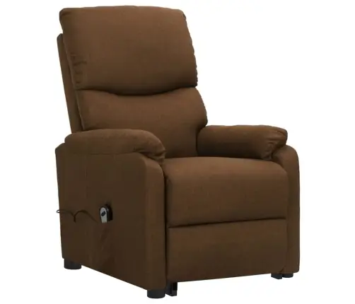 Atpūtas Krēsls, Paceļams, Brūns Audums Vidaxl Atpūtas Krēsls, Paceļams, Brūns Audums Vidaxl