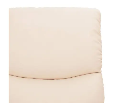 Atpūtas Krēsls, Paceļams, Krēmkrāsas Audums Vidaxl