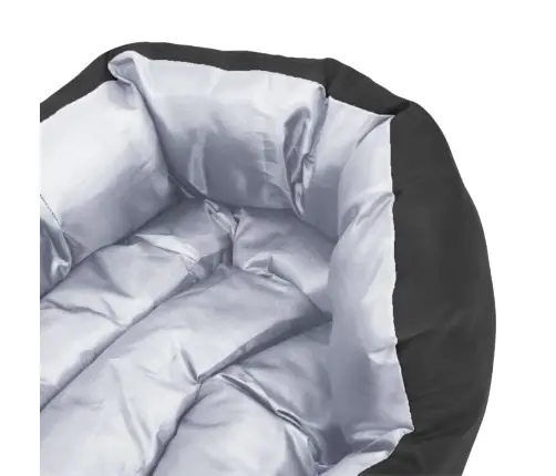 Dvipusė Skalbiama Pagalvė Šunims, Pilka Ir Juoda, 65X50X20Cm