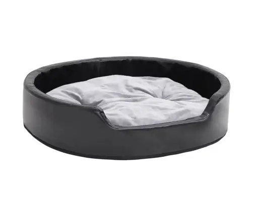 Guolis Šunims, Juodas/Pilkas, 79X70X19cm Pliušas/Dirbtinė Oda