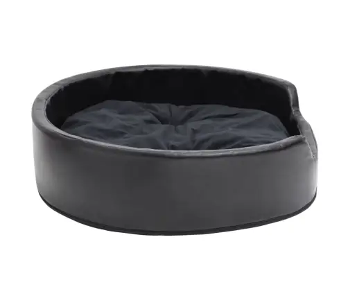 Suņu Gulta, Melna, 79X70X19 Cm, Plīšs, Mākslīgā Āda Vidaxl