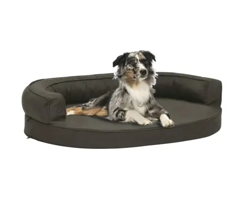 Ergonomiška Lova Šunims, Tamsiai Pilka, 75X53cm Lino Imitacija