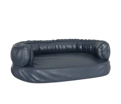 Ergonomiska Suņu Gulta, Tumši Zila, 75X53 Cm, Mākslīgā Āda Vidaxl
