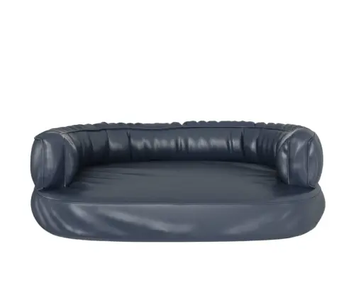 Ergonomiska Suņu Gulta, Tumši Zila, 75X53 Cm, Mākslīgā Āda Vidaxl