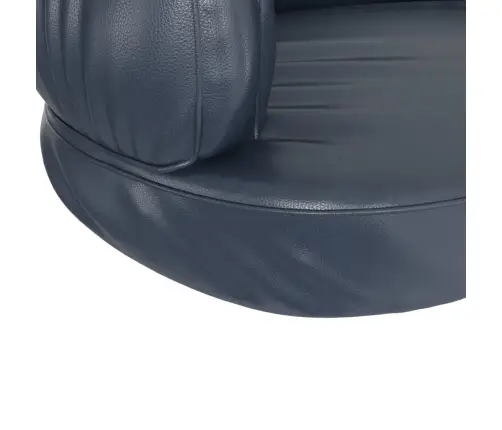 Ergonomiska Suņu Gulta, Tumši Zila, 75X53 Cm, Mākslīgā Āda Vidaxl