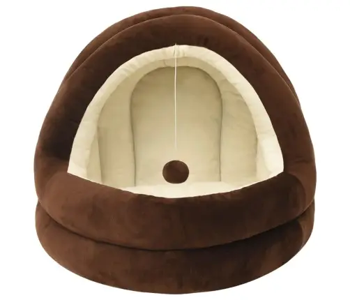 Kaķu Gulta, 50X50X45 Cm, Brūna Un Krēmkrāsas Vidaxl