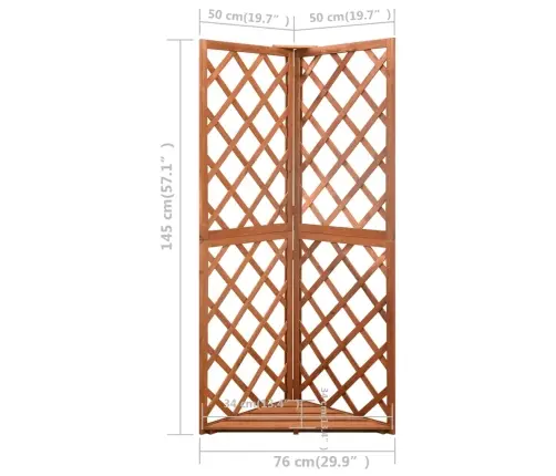 Nurga Aiavõre, 50 X 50 X 145 cm Nulupuit