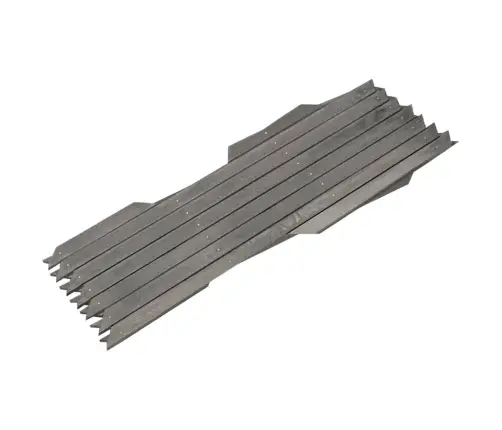 Võrkaia Paneelid 5 Tk, Hall, Nulupuit, 180 X 30 Cm