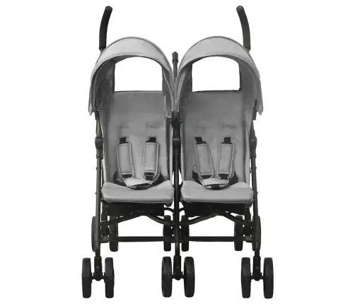 Dvīņu Ratiņi, Tērauds, Gaiši Pelēki Vidaxl