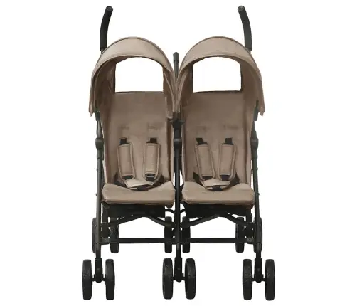 Dvīņu Ratiņi, Pelēkbrūni, Tērauds Vidaxl