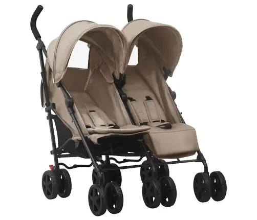 Dvīņu Ratiņi, Pelēkbrūni, Tērauds Vidaxl