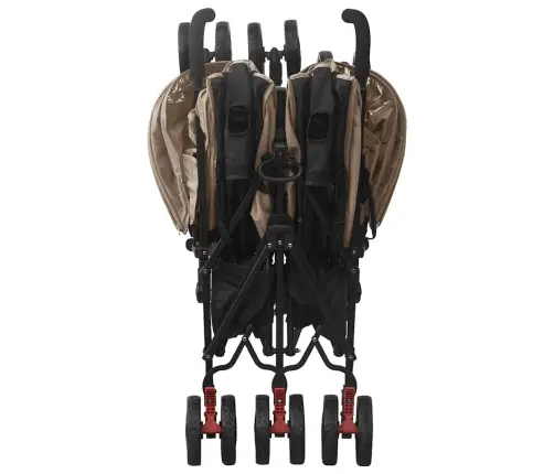 Dvīņu Ratiņi, Pelēkbrūni, Tērauds Vidaxl