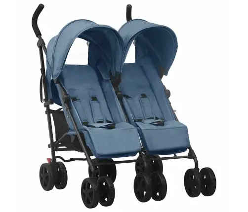 Dvīņu Ratiņi, Tumši Zili, Tērauds Vidaxl