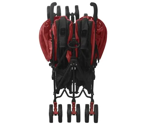 Vežimėlis Dvynukams, Raudonos Spalvos, Plienas