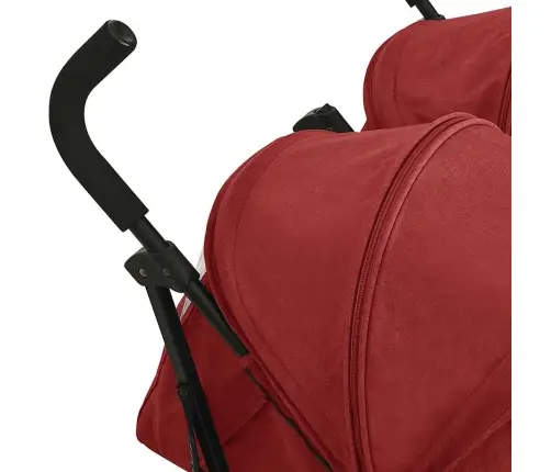 Vežimėlis Dvynukams, Raudonos Spalvos, Plienas