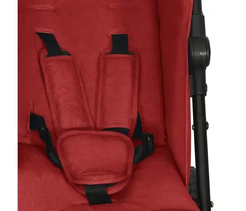 Vežimėlis Dvynukams, Raudonos Spalvos, Plienas