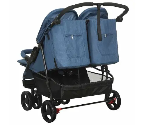 Dvīņu Ratiņi, Tumši Zili, Tērauds Vidaxl