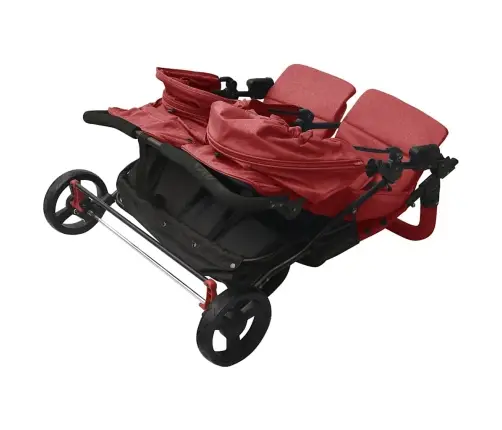 Dvīņu Ratiņi, Sarkani, Tērauds Vidaxl