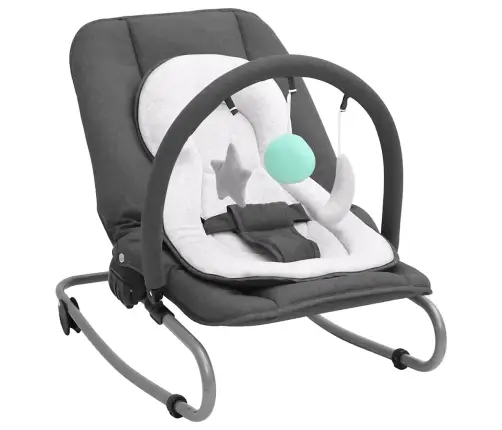 Bērnu Šūpuļkrēsls, Antracītpelēks, Tērauds Vidaxl