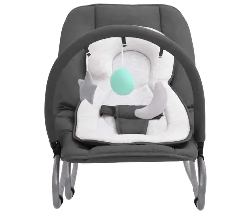 Bērnu Šūpuļkrēsls, Antracītpelēks, Tērauds Vidaxl