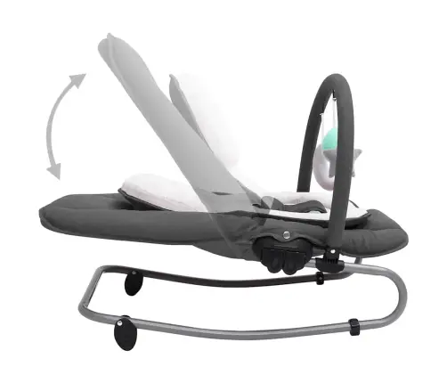 Bērnu Šūpuļkrēsls, Antracītpelēks, Tērauds Vidaxl