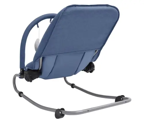 Bērnu Šūpuļkrēsls, Tumši Zils, Tērauds Vidaxl