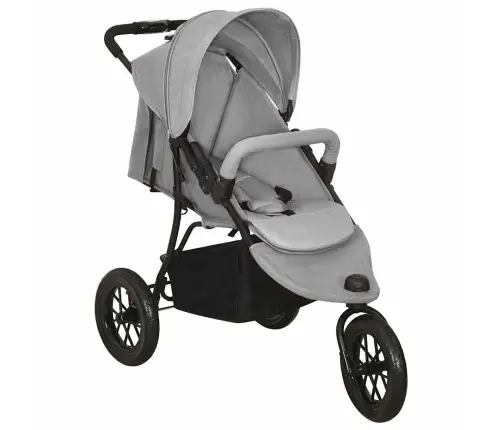 Sporta Ratiņi Gaiši Pelēki, Tērauds Vidaxl