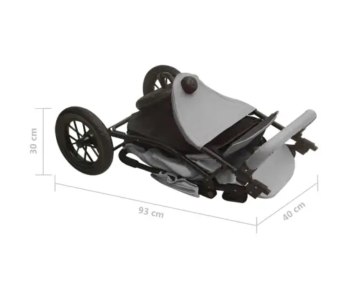 Sporta Ratiņi Gaiši Pelēki, Tērauds Vidaxl