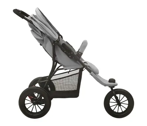 Sporta Ratiņi Gaiši Pelēki, Tērauds Vidaxl