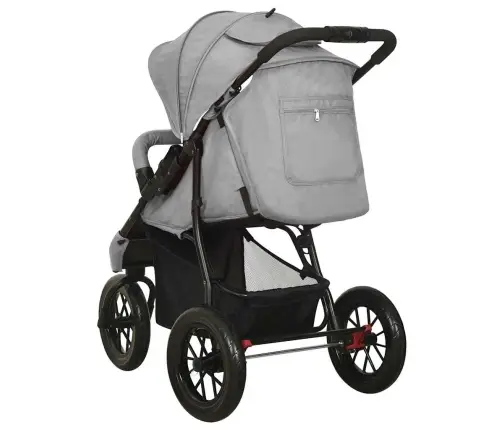 Sporta Ratiņi Gaiši Pelēki, Tērauds Vidaxl