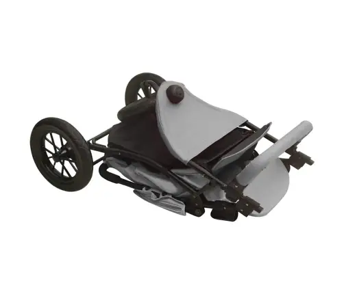 Sporta Ratiņi Gaiši Pelēki, Tērauds Vidaxl