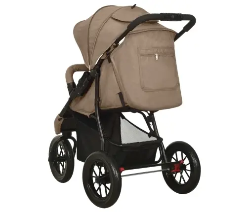 Sporta Ratiņi Tērauds, Pelēkbrūni Vidaxl