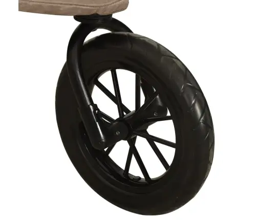 Sporta Ratiņi Tērauds, Pelēkbrūni Vidaxl