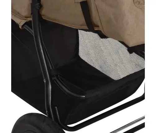 Sporta Ratiņi Tērauds, Pelēkbrūni Vidaxl