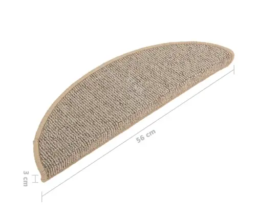 Trepimatid 15 Tk 56 X 17 X 3 Cm Pruunid Poolringikujulised