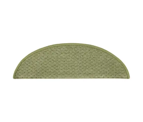 Laiptų Kilimėliai, 15Vnt., Žalios Spalvos, 65X21X4Cm