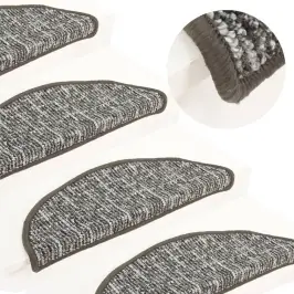 Kāpņu Paklāji, 15 Gab., Antracītpelēki, 56X17X3 Cm Vidaxl