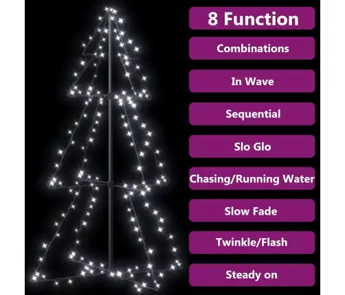 Koonusekujuline Jõulupuu 160 Ledi, Tuppa Ja Õue, 78 X 120 Cm