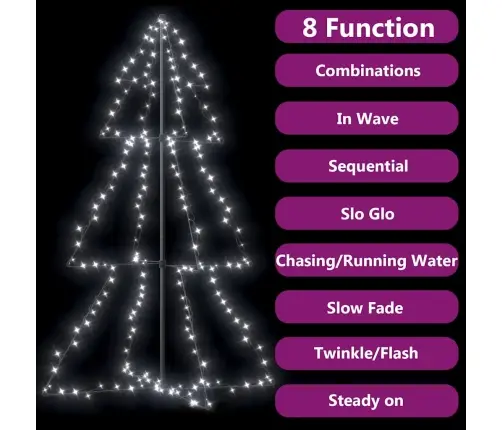 Ziemassvētku Egle, 200 Led, Telpām, Āra Teritorijai, 98X150 Cm Vidaxl