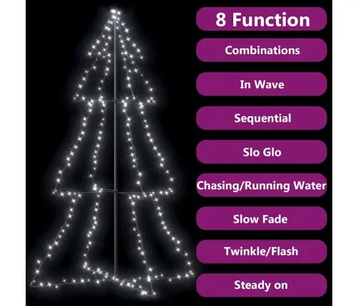 Kalėdų Eglutė, 118X180cm Kūgio Formos, 240 Led Lempučių