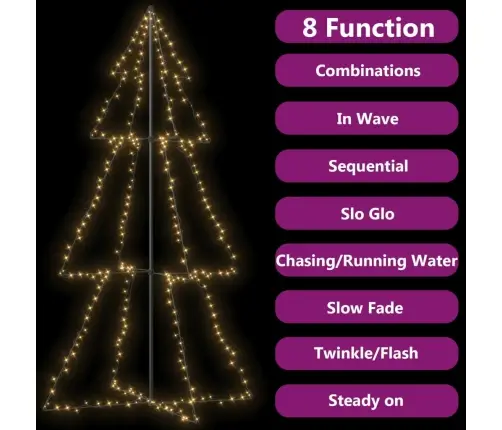 Koonusekujuline Jõulupuu 300 Ledi, Tuppa Ja Õue, 120X220 Cm